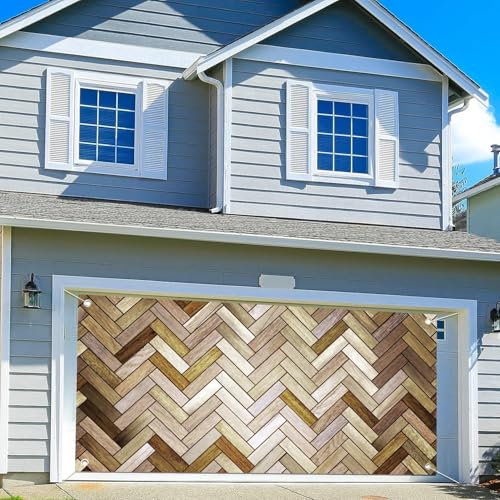 7X8ft Brown Rustic Wood Texture Wall Garage Door Decoration Background Wooden Board Photography Backdrop Wedding Birthday Baby Shower Party Decoration Party Decor Banner Cover - size: 7X8