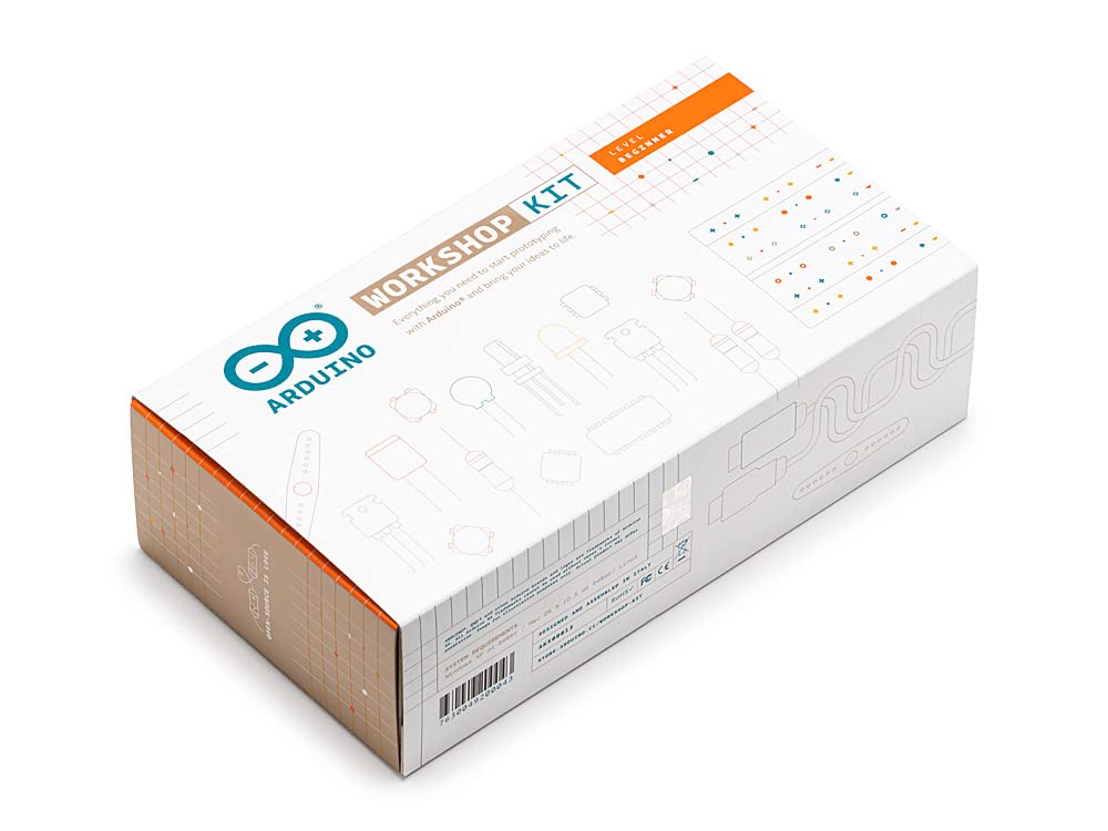 Arduino Workshop Kit [AKX00013] - Complete Electronics Starter Kit with Arduino Board, Sensors, Components, and Educational Resources for Hands-On Learning