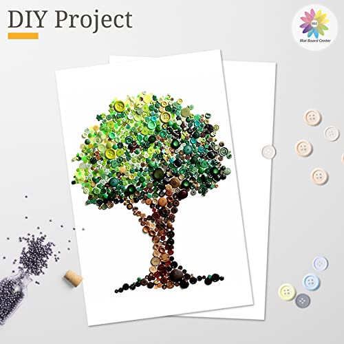Mat Board Center, 10 Pack 11x17 White Backing Boards, Cardboard for Arts, Prints, Frames, Photos and More - size: 11x17