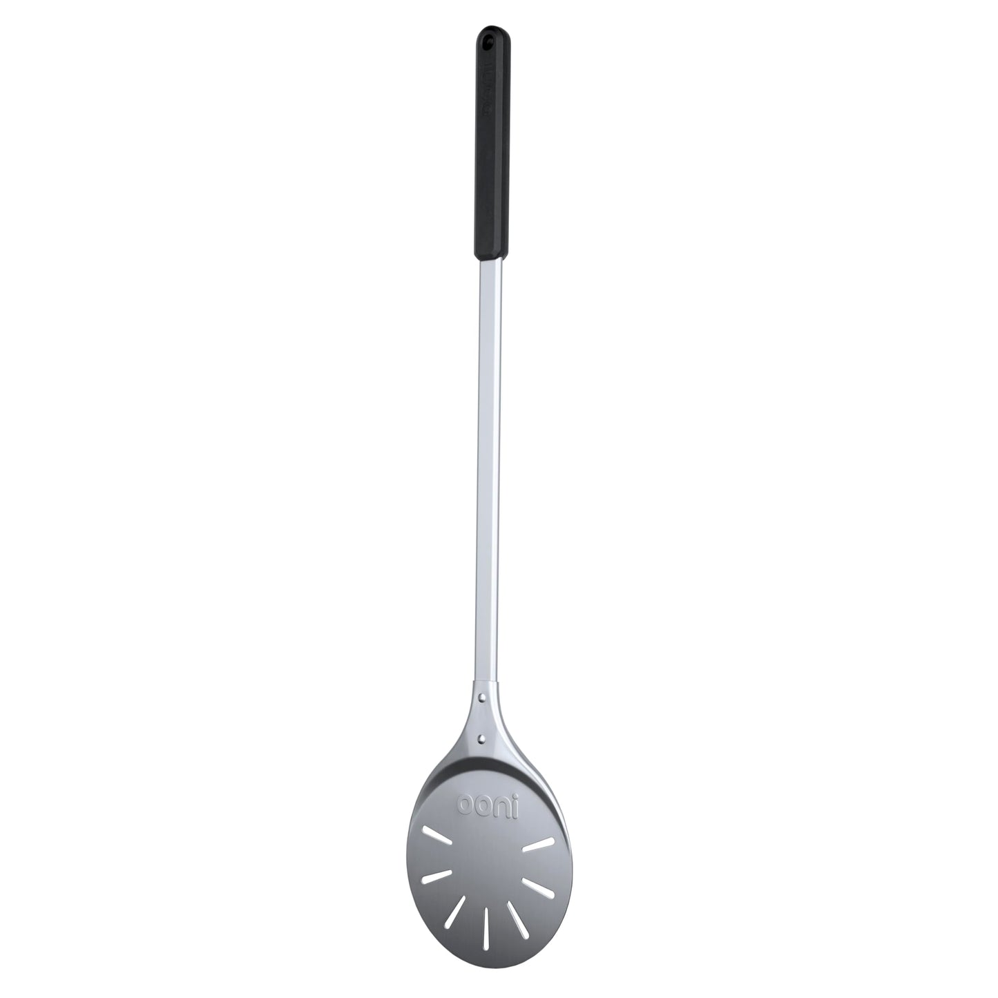 ooni Pizza Turning Peel - 7 Inch Aluminum Perforated Pizza Peel, Lightweight Metal Pizza Turner with Long Handle, Pizza Tools, Pizza Oven Accessories