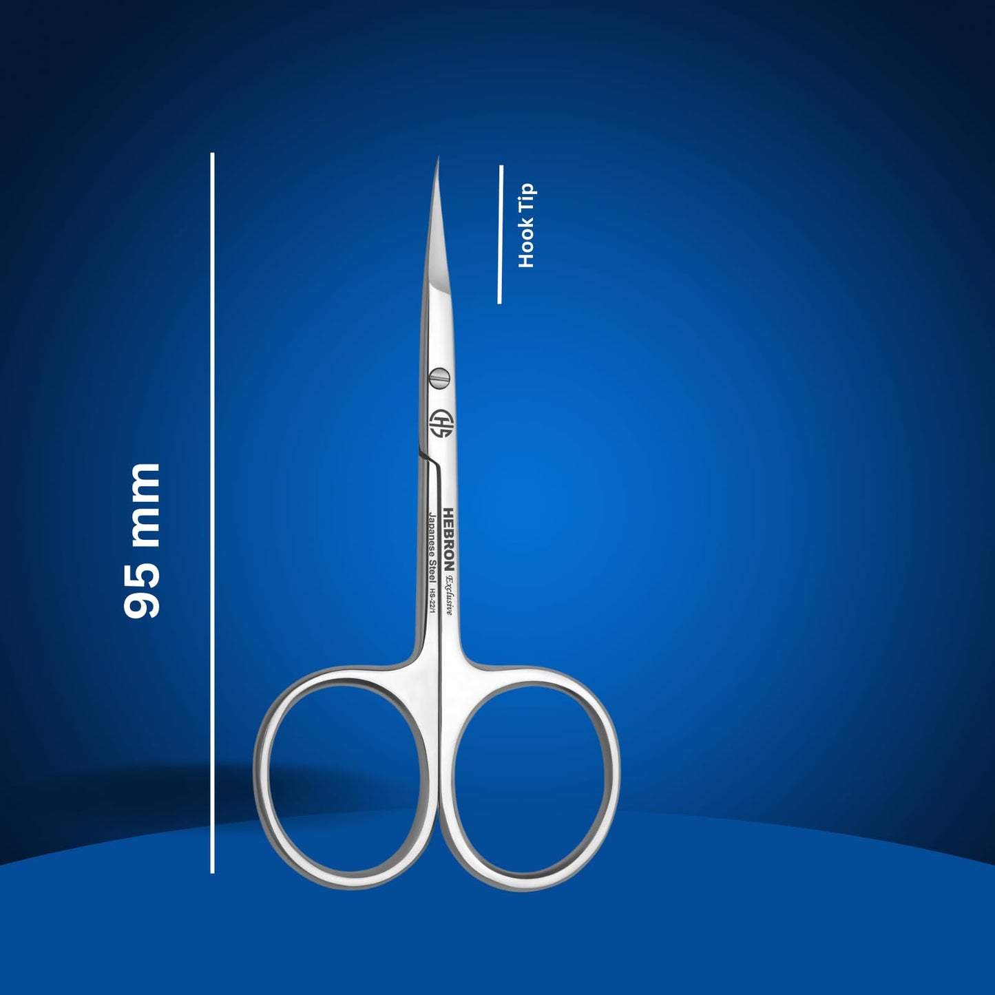 Cuticle Scissors Professional – Extra Fine Precision Nail Scissors for Manicure & Pedicure – Stainless Steel Cuticle Trimming Tool for Nails & Hangnails – HS-22/1
