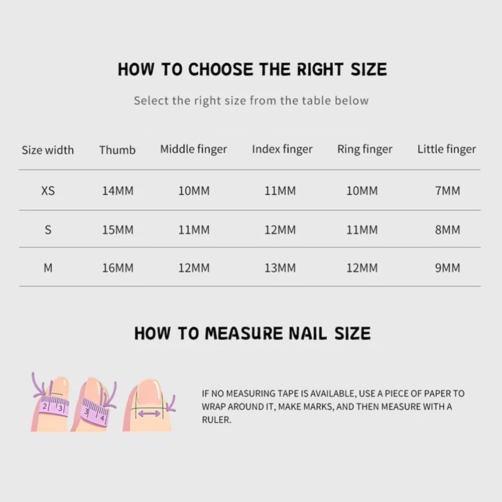 WZHAOJUN Handmade Press On Nails,Medium Black Presson Nails For Women,10pcs Abs Material Fake Nails With Design-Reusable Glue On Hand Made Nails For Party Wedding(10Pcs Size M)
