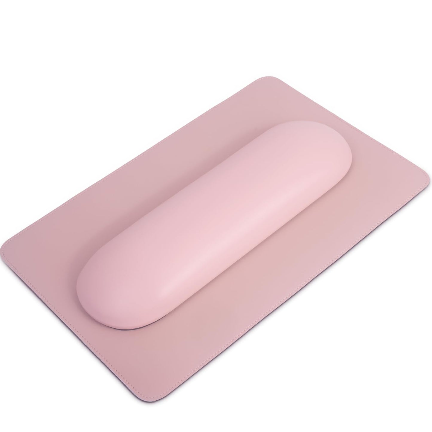 MERTERFLY Nail Arm Rest Pillow and Mat Luxury Salon Manicure Armrest Cushion Nail Art Hand Holder Manicure Hand rest Cushion Pad Tool for Nail Tech Manicurist (With Mat, Pink)