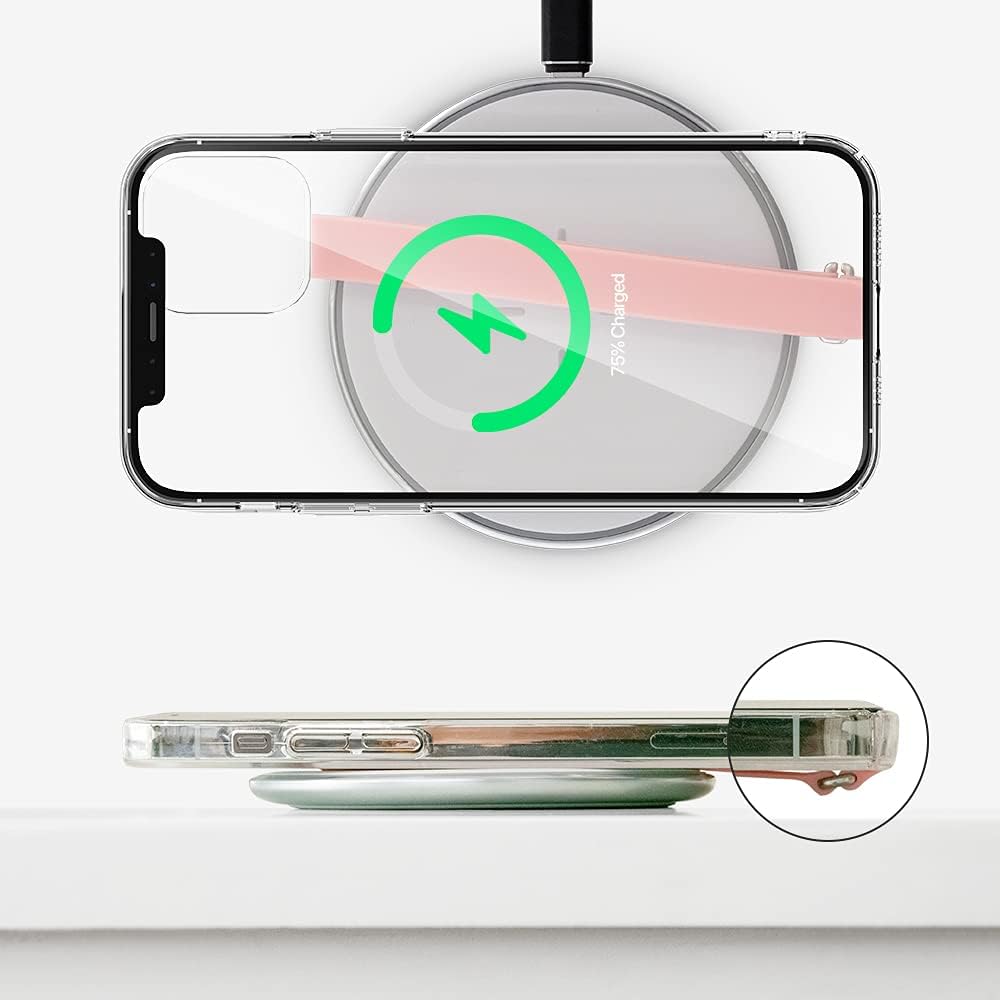 Sinjimoru C-Shaped Clip Finger Phone Grip, Silicone Loop for iPhone Case & Samsung. Lavender 210