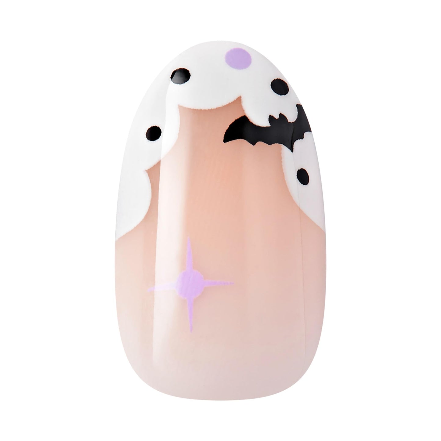 KISS imPRESS Halloween Press On Nails, ‘The Creeps’, Multicolored, Medium Oval, Glossy Finish, No Glue, Glow-In-The-Dark, Includes Prep Pad, Mini Nail File, Manicure Stick & 30 Fake Nails