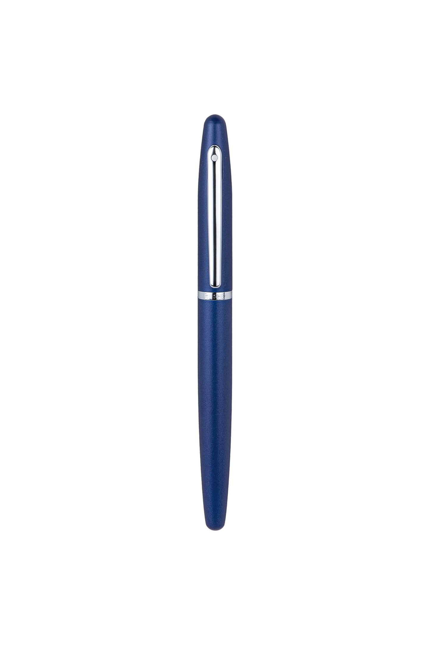 Sheaffer VFM Neon Blue Fountain Pen with Chrome Trim and Fine Nib