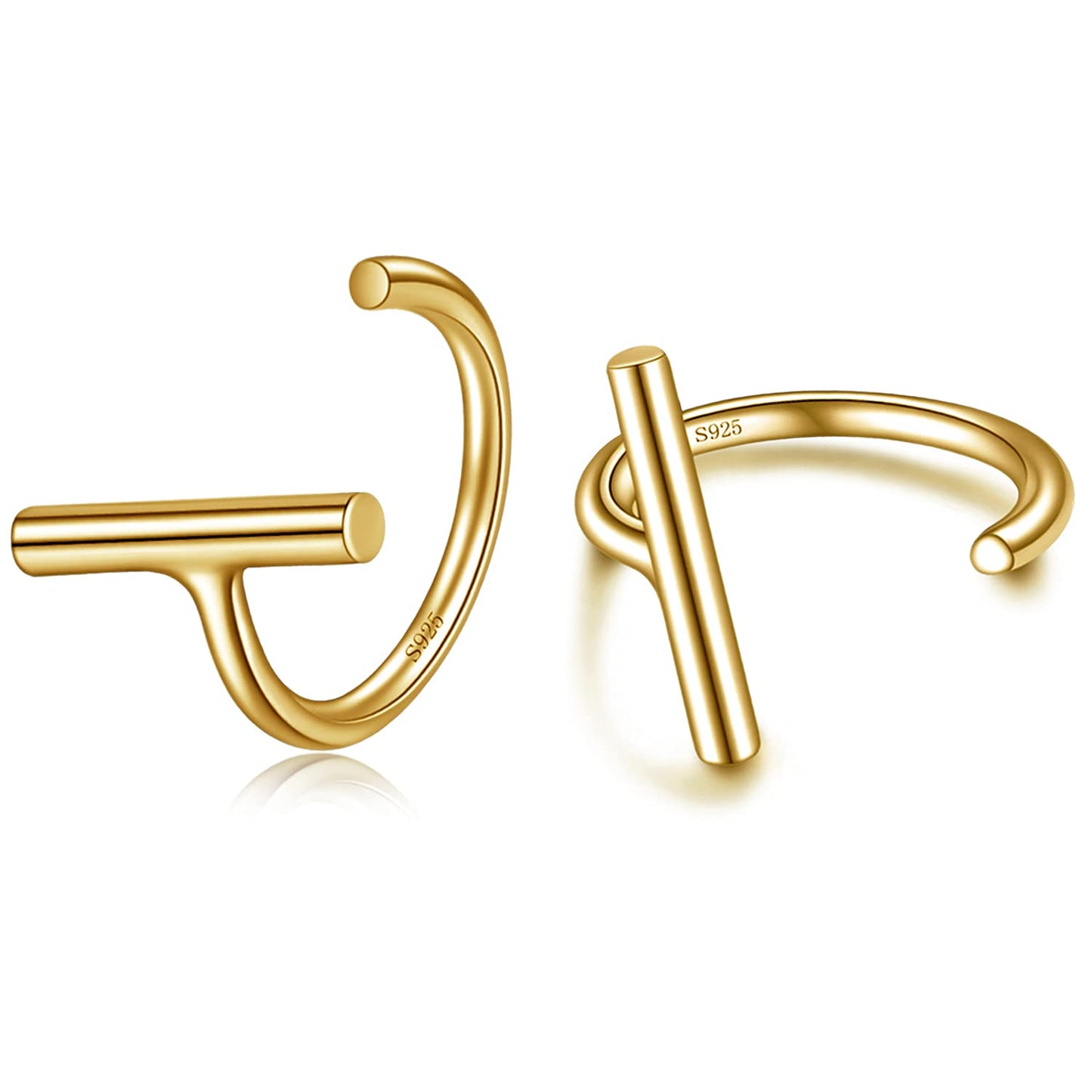 Huggie Hoop Cartilage Earrings 925 Sterling Silver Half Hoop Earrings for Women