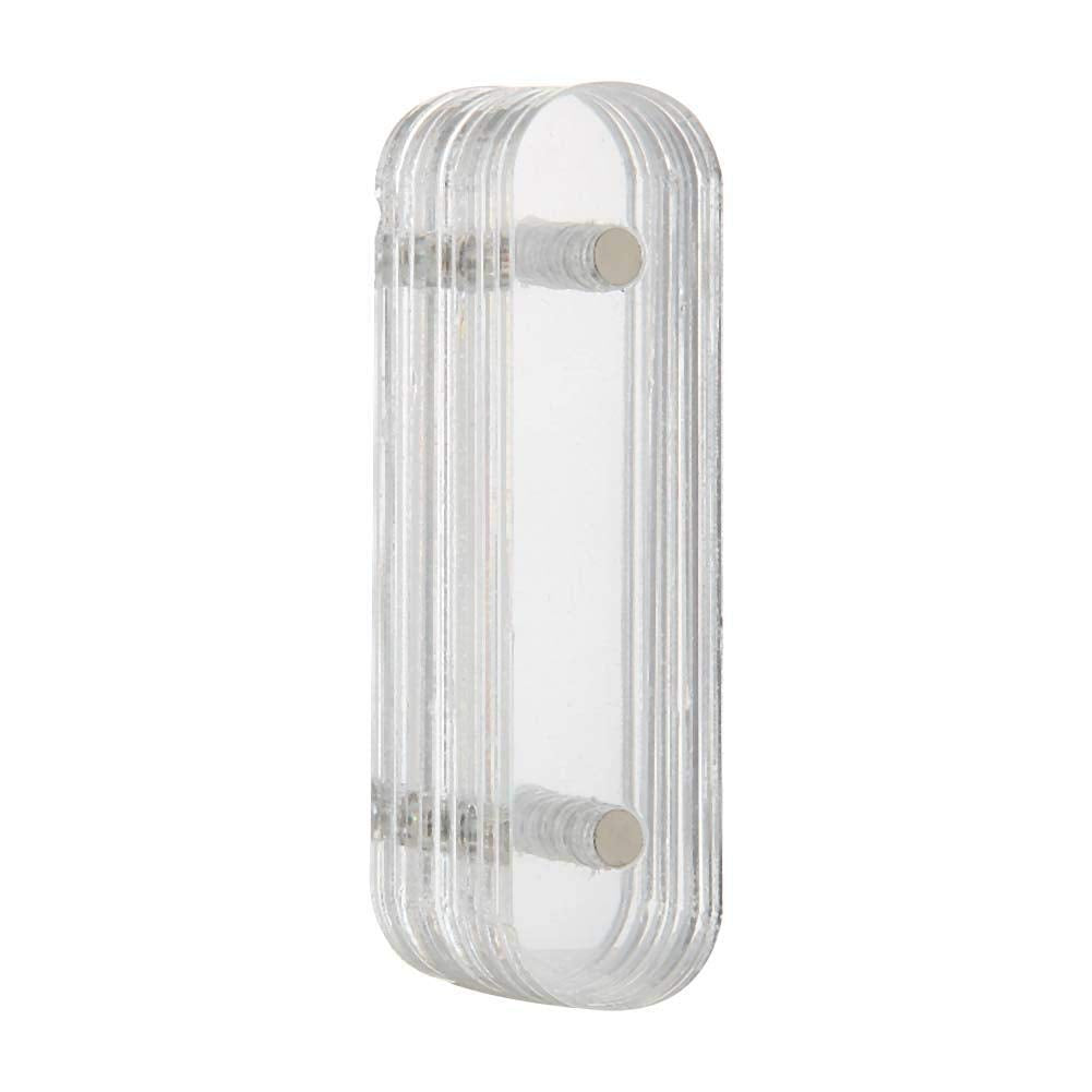 10Pcs Nail Art Showing Holder Nail Art Acrylic Strip Magnetic Display Transparent Manicure DIY Nail Salon Accessory Clear Nail Sticks Polish Display(10pcs)