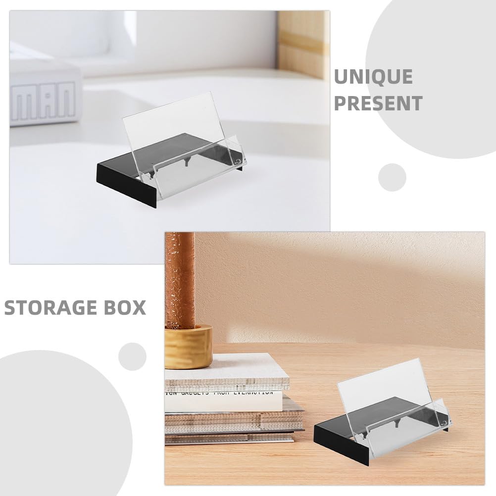 VILLCASE Retro Tape Box 5-Pack High Transparency Cassette Tape Storage Holder Organizer Compact Dustproof Audio Cassette Case for Recording Tapes and Small Items 4.25X2.75X0.62 Inch