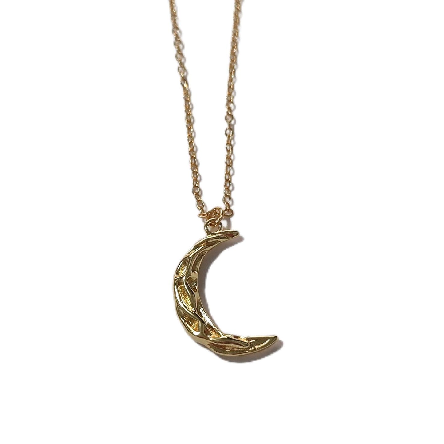 MAIKERDER Moon Necklace, 14K Gold Plated Crescent Moon Pendant Necklaces for Women Non Tarnish 16 Inches