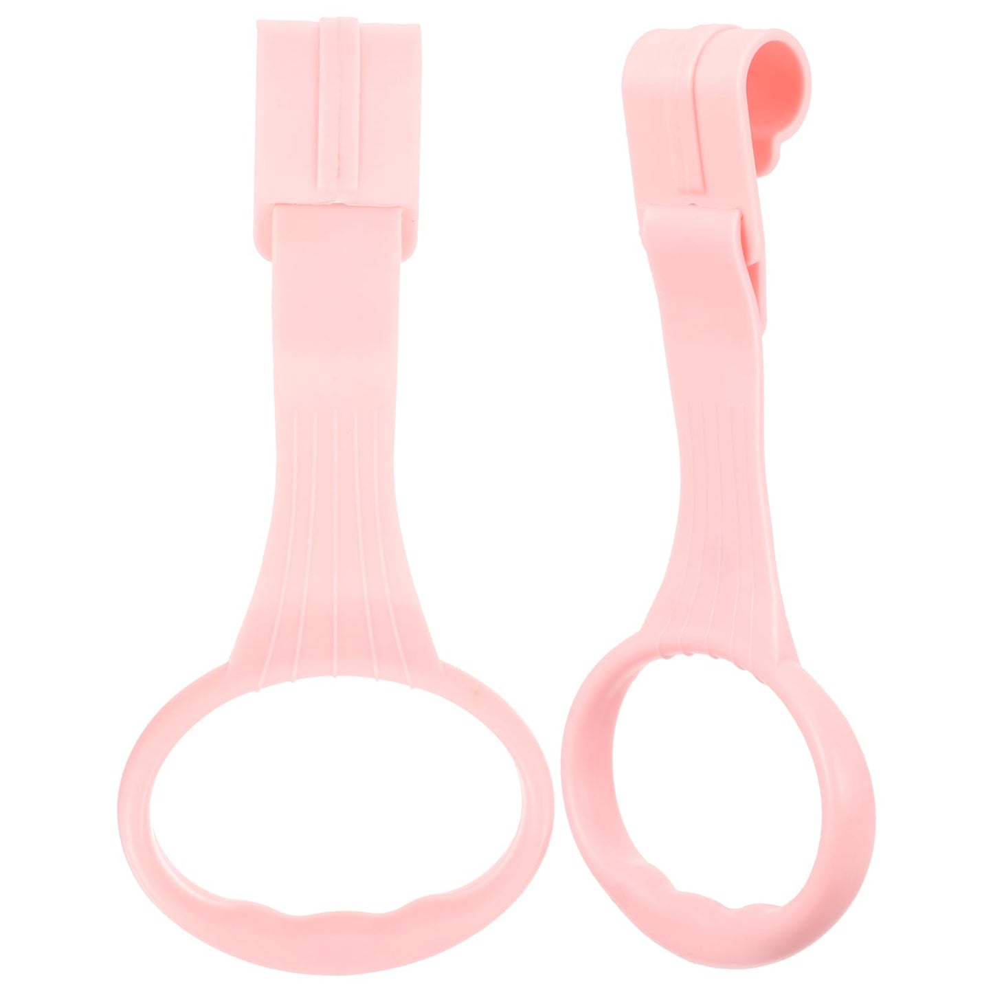 SAFIGLE Baby Crib Pull Rings Infant Playpen Pull up Rings for Toddler Walking Assistance Lightweight Baby Bed Stand up Handles with Smooth Rounded Edges for Safe Grip 7.67X3.54X0.47In