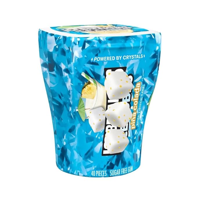 IceCube Sugar-Free Chewing Gum Variety Pack – 4 Bottles Assorted Flavors, 40 Pieces Each – Long-Lasting Cooling Gum Mix