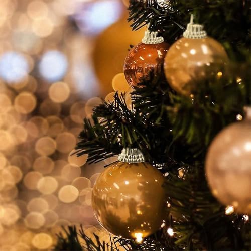 DOITOOL 100pcs Gold Christmas Ornament Caps, 0. 51inch Round Christmas Hangers Caps Replacement for DIY Xmas Tree Ball Ornaments