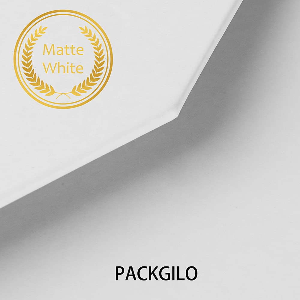 PACKGILO 1 Pcs Matte White Extra Large Gift Box with Lid, 19x16x6 Inches, Hard Magnetic Giant Gift Boxes for Presents Clothes Robe Wedding Dress Sweater,Reusable Foldable Bridesmaid Proposal Box