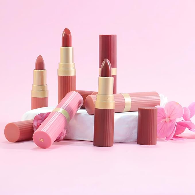 Pink Purple Metallic Lipstick for Women,Lightweight Shimmer Frosted Lipstick,Glitter Lip Gloss Stain Long Lasting Waterproof Smudge Proof 24 Hour Full Coverage Lip Makeup,Vegan