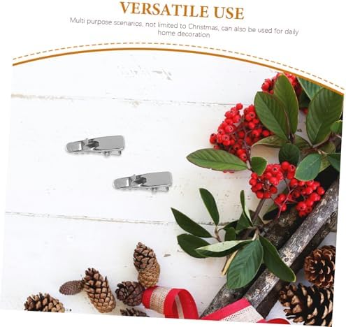 MAGICLULU 100pcs Alligator Clips for Christmas Tree Decorations Flower Clips for Wreaths and Ornaments Secure Grip for Festive Floral Arrangements