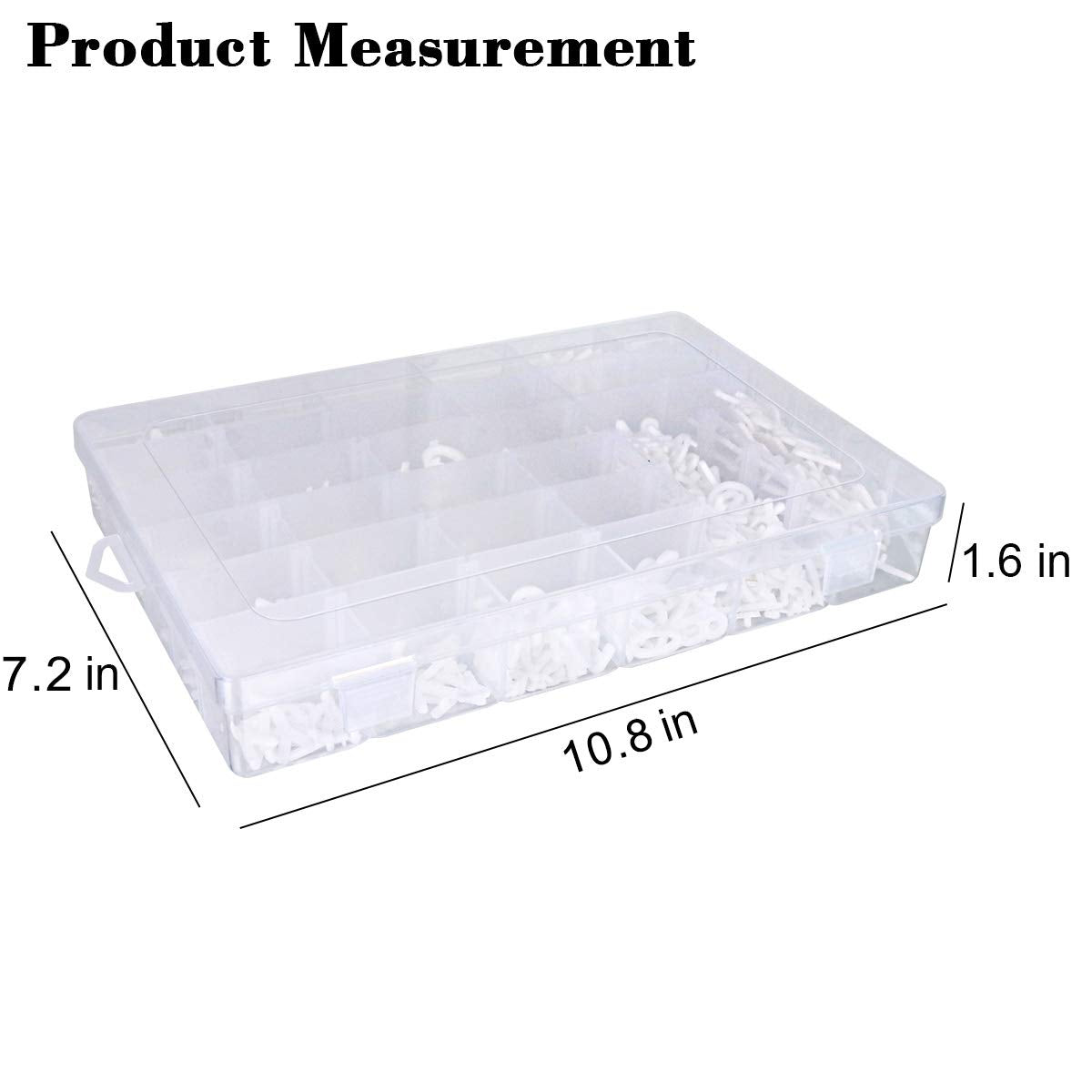 Letter Board Letters,645 PRE-Cut Characters (3/4 and 1 Inch,White) With Sorting Tray