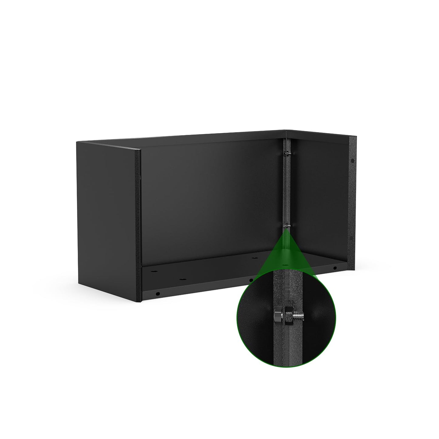 Ganeekiron Metal Planters - Rectangular Planter, All-Weather Durable with 4 Drainage Holes, 25x11x13 Inches for Porch & Patio, Black