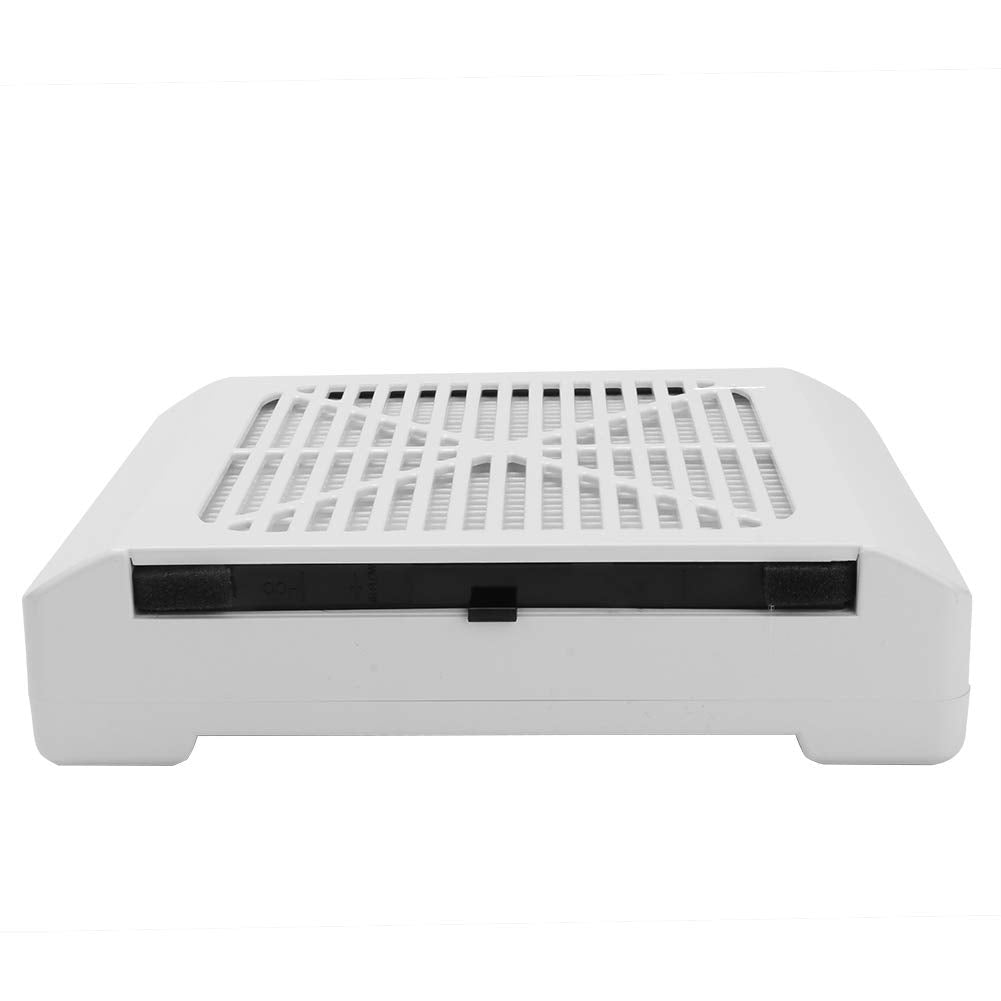 Portable 36W Salon Suction Dust Collector Machine Vacuum Cleaner Tool Vacuum Cleaner Nail Art Accessories with 3 LEDs for Nails Fan Professional Manicure Pedicure Art(White 02)