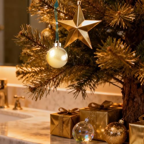 8pcs Ornament Hooks for Christmas Trees: Adjustable Silicone Christmas Ornament Hooks - Non-Slip Cable Ties for Hanging Bauble Crafts Door Holiday