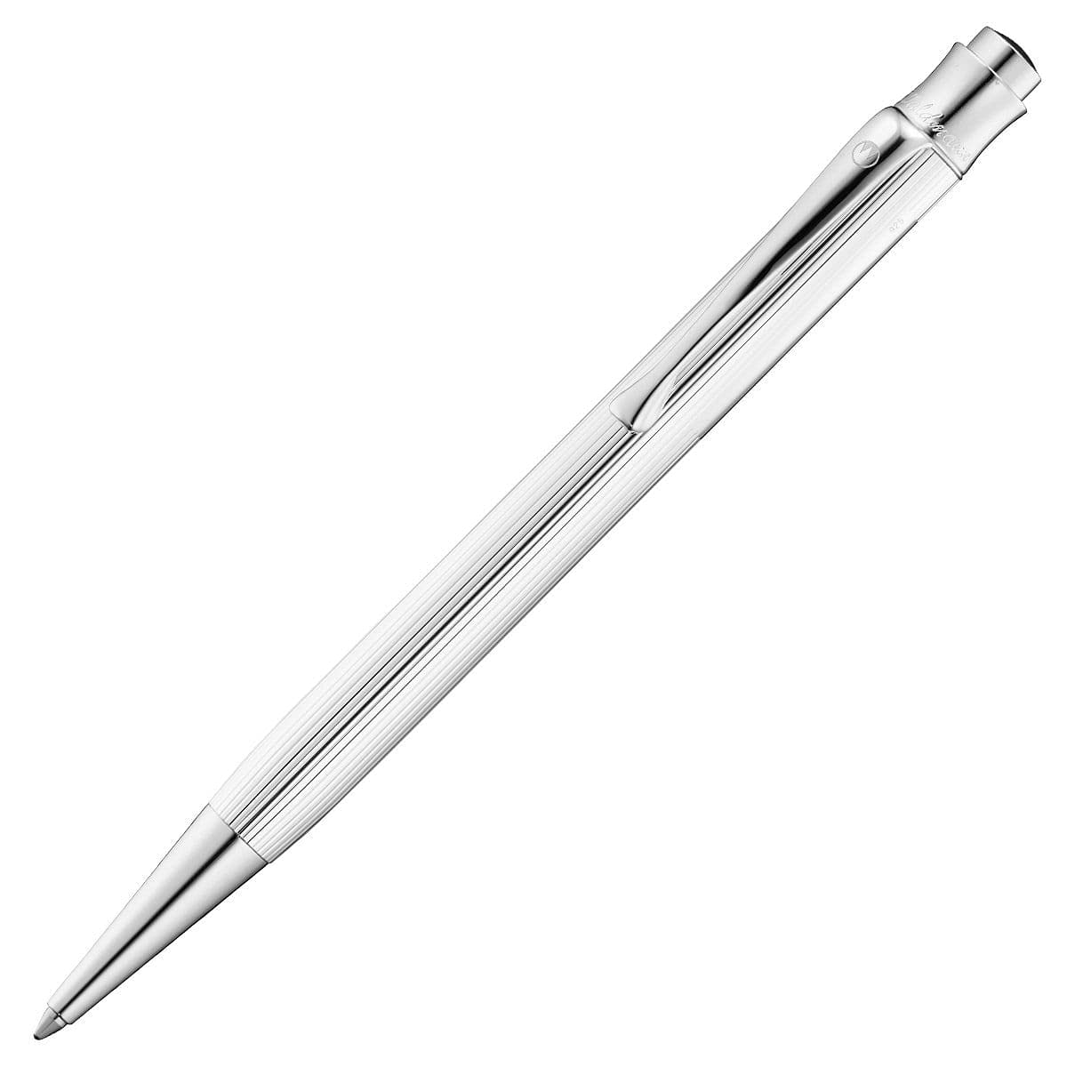 Waldmann Tango Ballpoint Pen Sterling Silver Lines Pattern