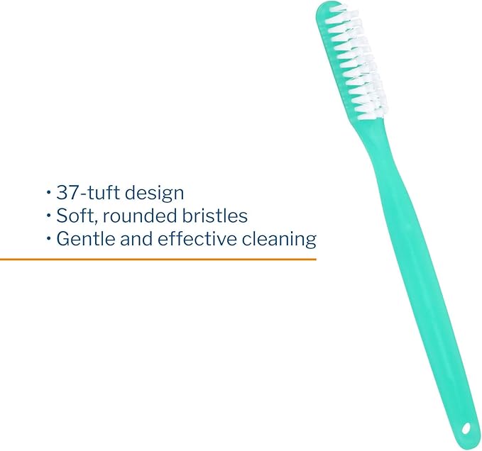 McKesson Toothbrush, Soft Bristle, Single Use/Disposable, Green, 144 Count, 1 Pack
