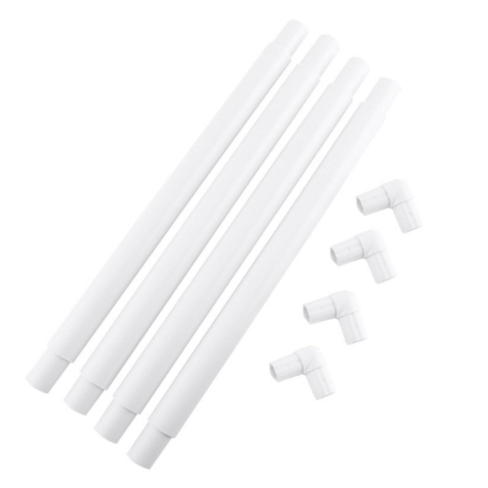 Square Embroidery Hoop Plastic Cross Stitch Frame White Cross Stitching Frame Sewing Hoop Handhold Craft Clip Frame Embroidery Snap Frame Hoop DIY Sewing Tools for Quilting 17x17 Inches