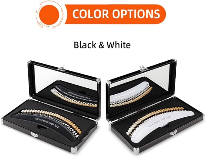 Professional 3D R-28 Dental Tooth Teeth Whitening Shade Guide for Dentist Tracking Teeth Whitening Course, Tooth Shade Guide with 28Colors