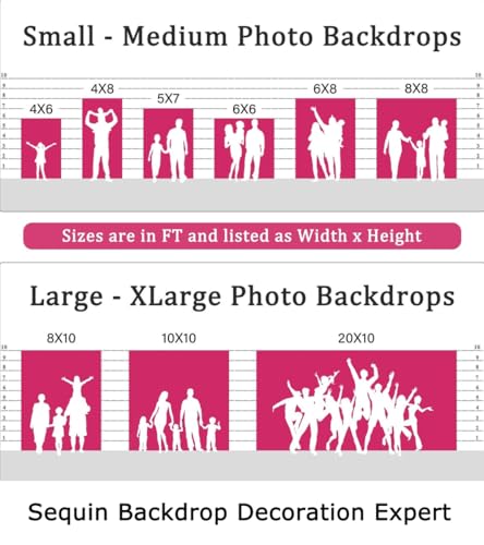 ShinyBeauty 5x7 FT Rainbow Sequin Backdrop | Rod Pocket Hanging Photo Booth Background for Birthdays, Baby Showers, Weddings - color: Rainbow, size: 5FTx7FT