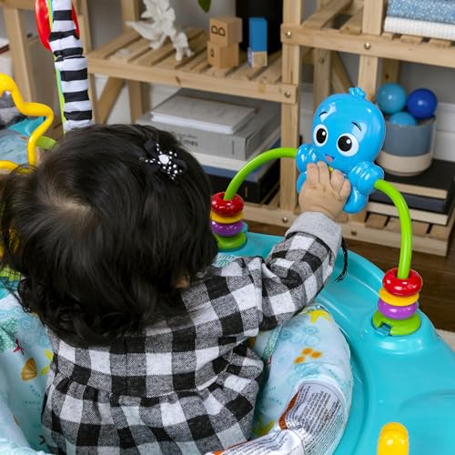 Baby Einstein Ocean Explorers Curiosity Cove 2-in-1 Educational Activity Jumper and Floor Toy, Max weight 25 lbs., Ages 6 Months+, Unisex