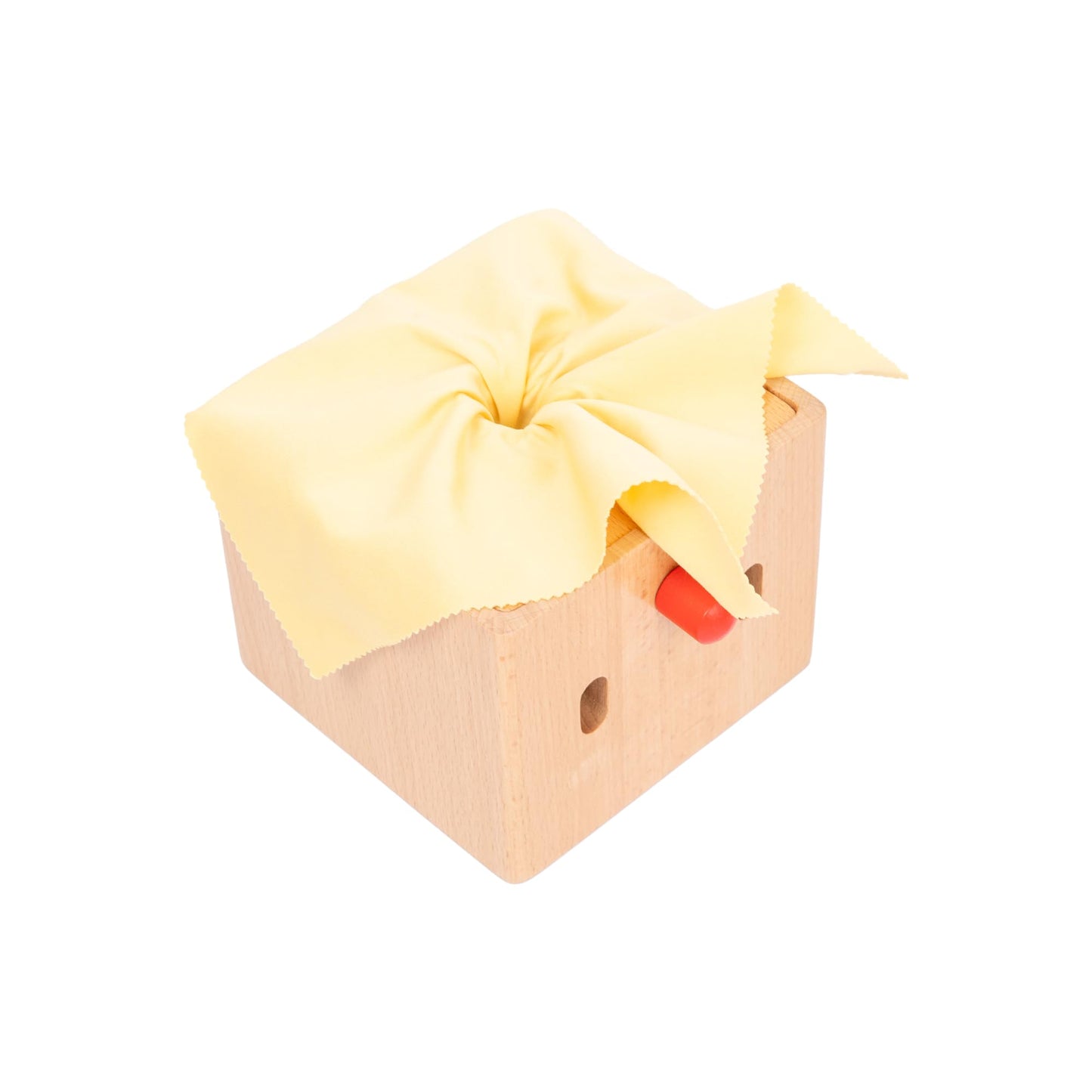 Adena Montessori Baby Full Wood Tissue Box Infant Toys for 6-12 Months Baby