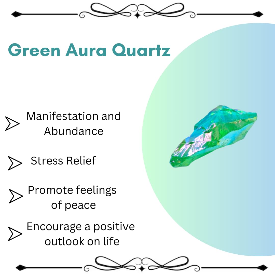 Crystals, Rocks, Jade, Crystals and Healing Stones, Witchcraft Supplies, Healing Crystals, Stones, Healing Stones, Rock Collection, Agate, Raw Stones (Green Aura Quartz, 2 Pcs)