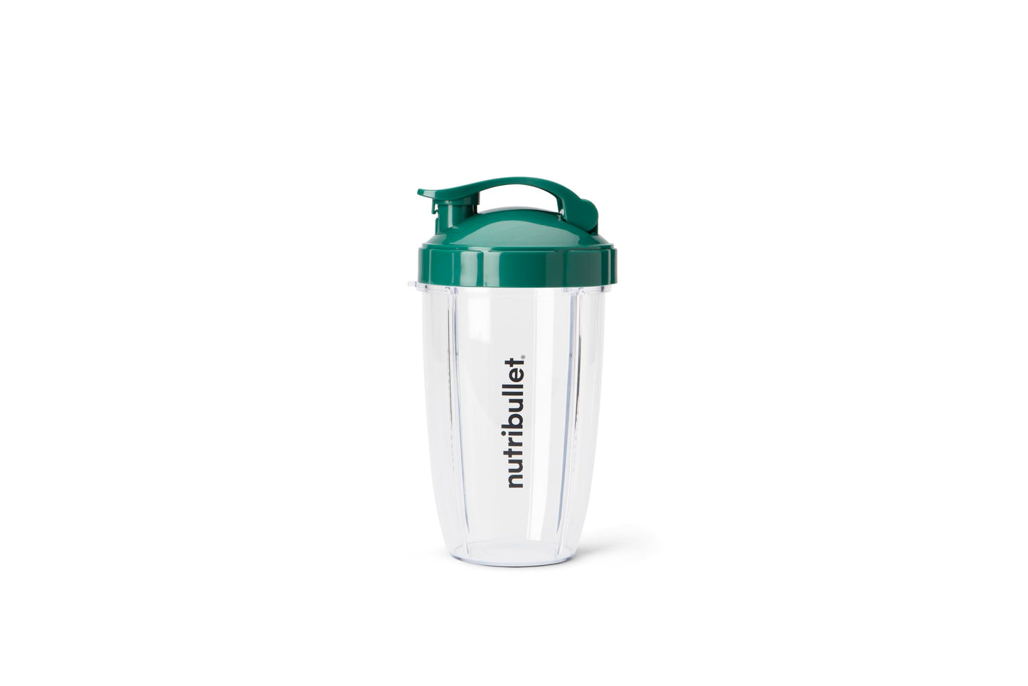 nutribullet 24 oz To-Go Cups and colored flip-top lids (Black/Green)