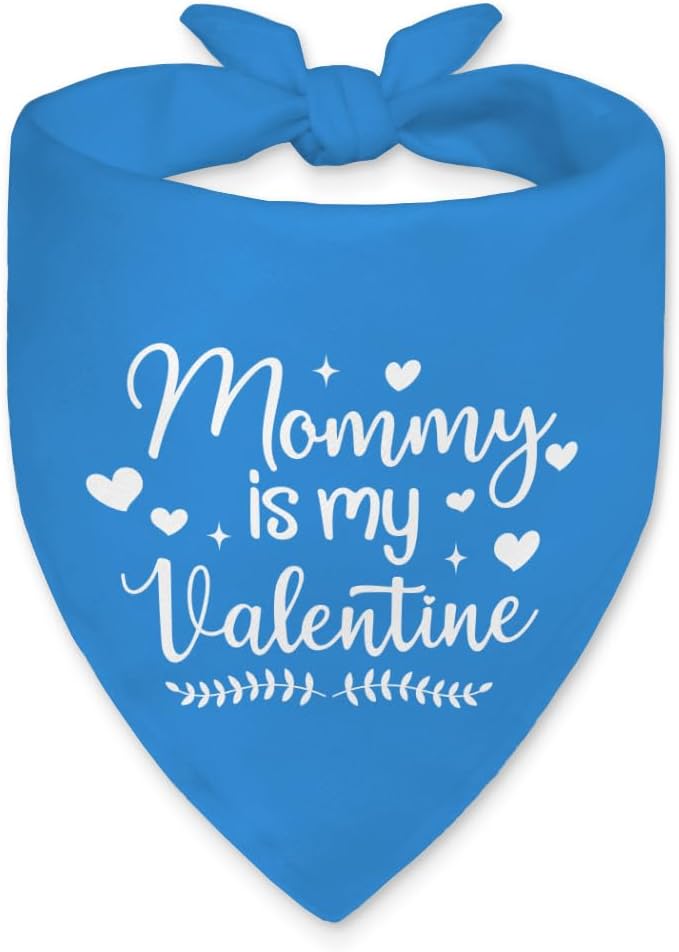 Vgrti Funny Valentine Dog Bandana, I'm A Lover Not A Biter Pet Scarf for Small Medium Large Dogs, Pink Heart Puppy Accessories, for Dog Lovers, Puppy Birthday Party Outfit, Girl Dog Kerchief