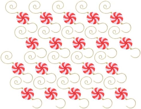 BESPORTBLE 20pcs Creative Windmill Candy Ornament Hook, 7.8cm Iron Pp