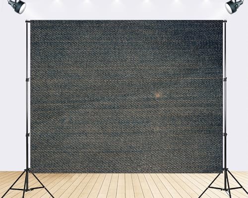 Trykid 12x8ft Faded Blue Denim Fabric Backdrop Woven Jean Texture Distressed Wear Surface Photography Background Casual Fashion Rustic Party Decoration Tapestry Photo Studio Prop Fabric - size: 12x8ft