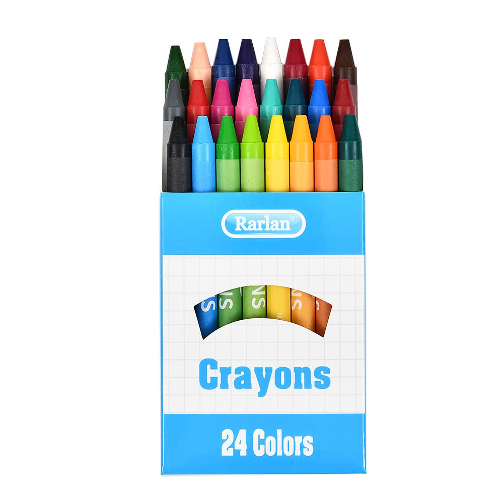 Rarlan Crayons Bulk, 30 Crayon Packs with 24 Assorted Colors, 720 Count Crayons