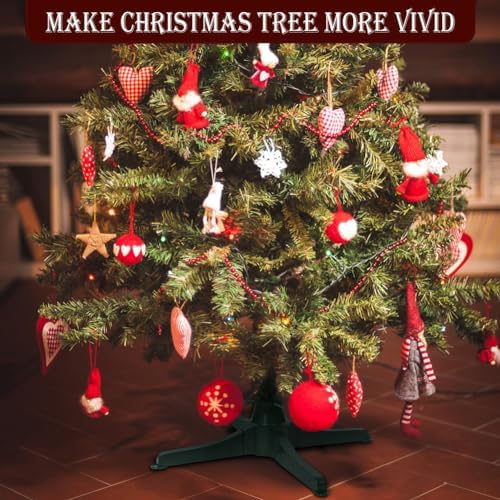 360 Degree Rotating Christmas Tree Stand Up to 7.5ft/80lbs Artificial Tree Base Stand for Malls, Homes