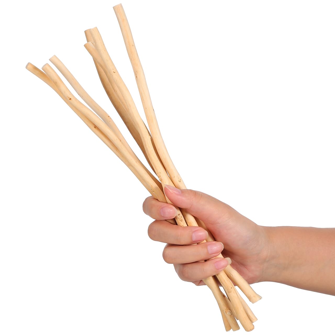 Ipetboom 50Pcs Natural Twigs for Crafts, 30Cm Natural Wood Craft Sticks Twigs for DIY, Wall Hanging Decor Rustic Texture Easy to Use for Handmade Card Making & Photo Props