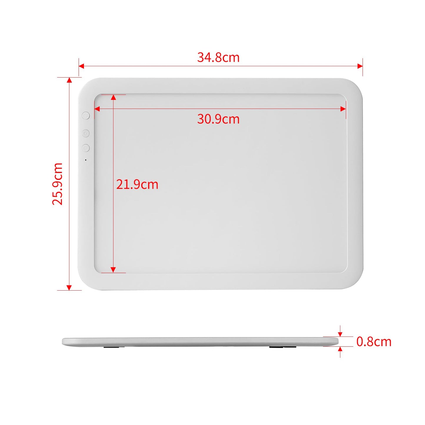 Rechargeable A4 LED Light Box for Tracing, elice Wireless Lightbox Drawing Light Table Light Pad Light Copy Board for Artists Sketching, Up to 8860 Lux Super Bright Lightpad for Cricut Weeding Vinyl