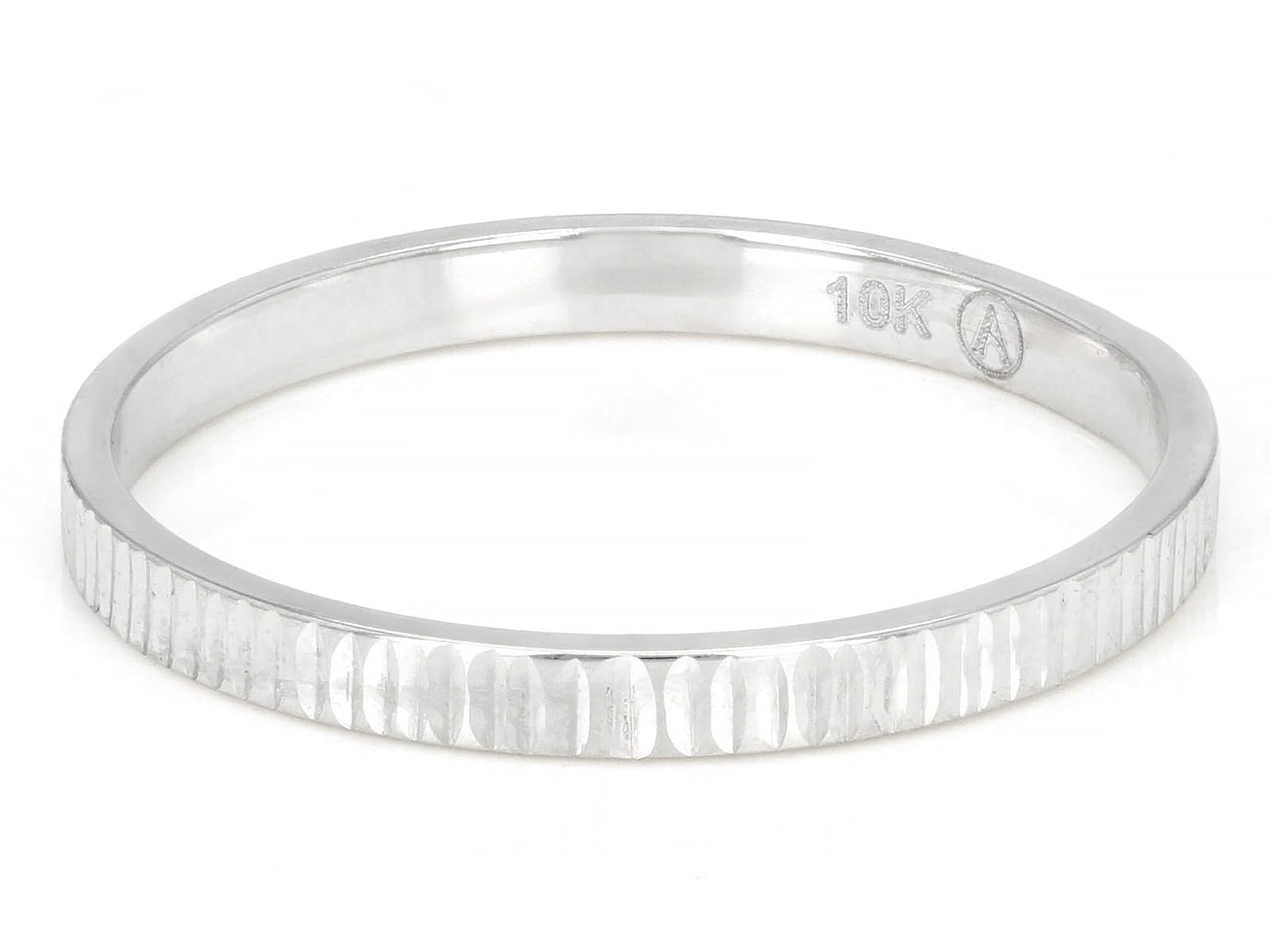 JTV 10K Gold 2 mm Textured Band Ring - Unisex Wedding Band - Elegant, Durable, & Comfortable for Everyday Wear, Anniversary, or Gift