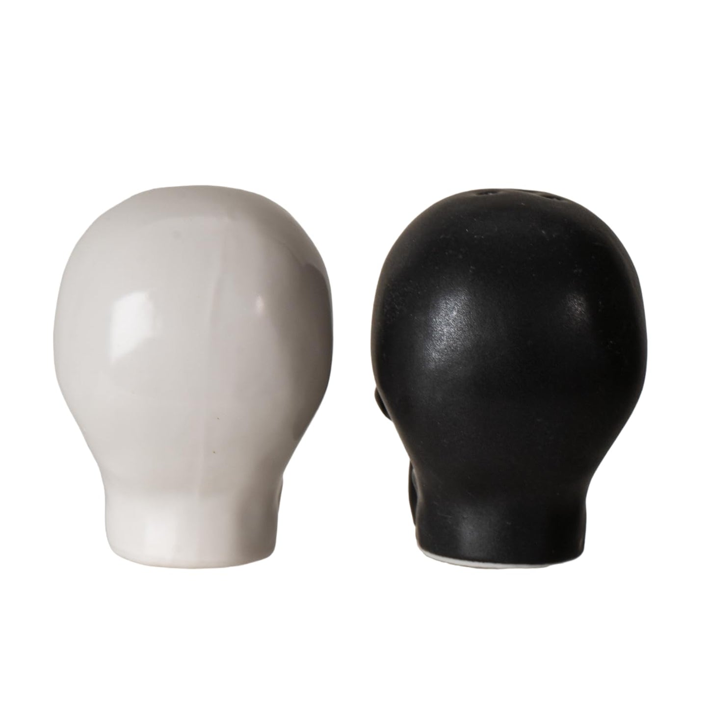 Pacific Giftware Gothic Skull Salt and Pepper Shaker Set Black and White Ceramic Kitchen Tabletop Decor Halloween Horror Collectible Spooky Novelty Gift for Horror and Skull Lovers 2.36"H