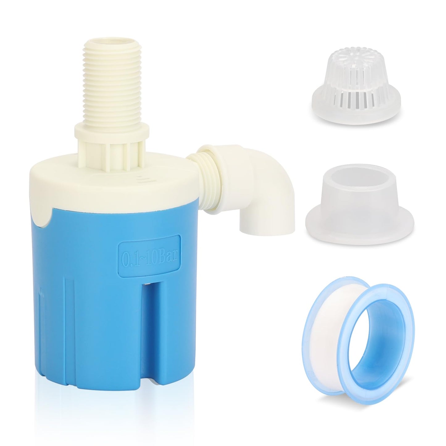 1" Top Inlet Automatic Water Level Float Valve, Auto Water Level Control Valve for Large Water Tank, Livestock Trough, Pool & Solar Auto Pot