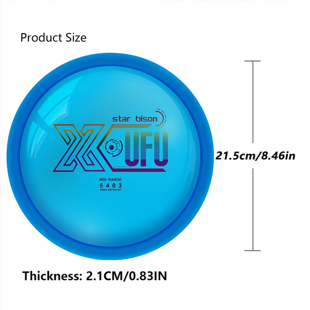 X-UFO Disc Golf Starter Set, Colors are Slightly Off 163-175g – Disc Golf Putter, Driver, Mid-Range, Golf Disc Set, PDGA Approved