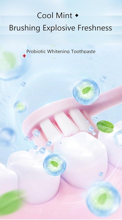 SP-6 Probiotic Whitening Toothpaste, Fresh Breath Deep Cleaning Care Gum Health.(1Pcs)