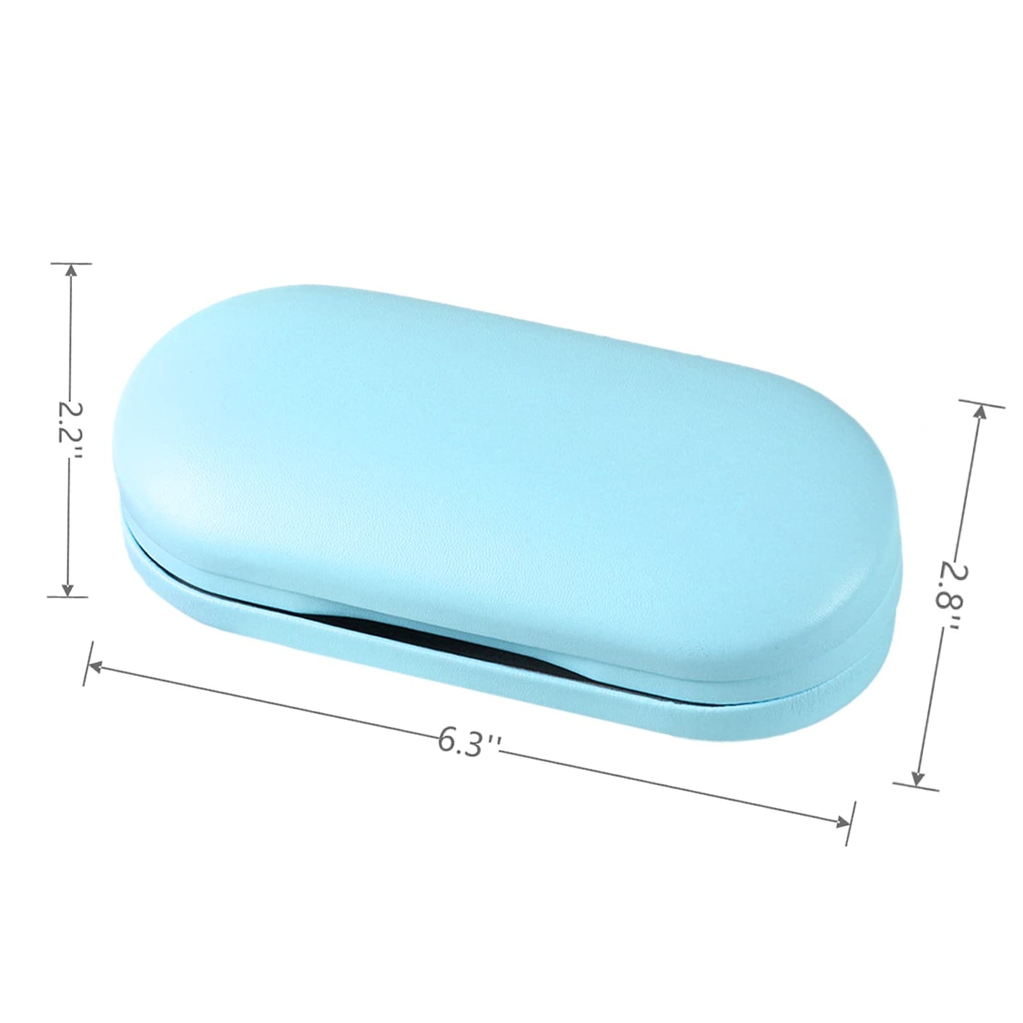 AITIME 2 in 1 Double Sided Portable Contact Lens and Eyeglasses Case - Marbling, Multifunction, Durable, Compact, Portable Storage Kit