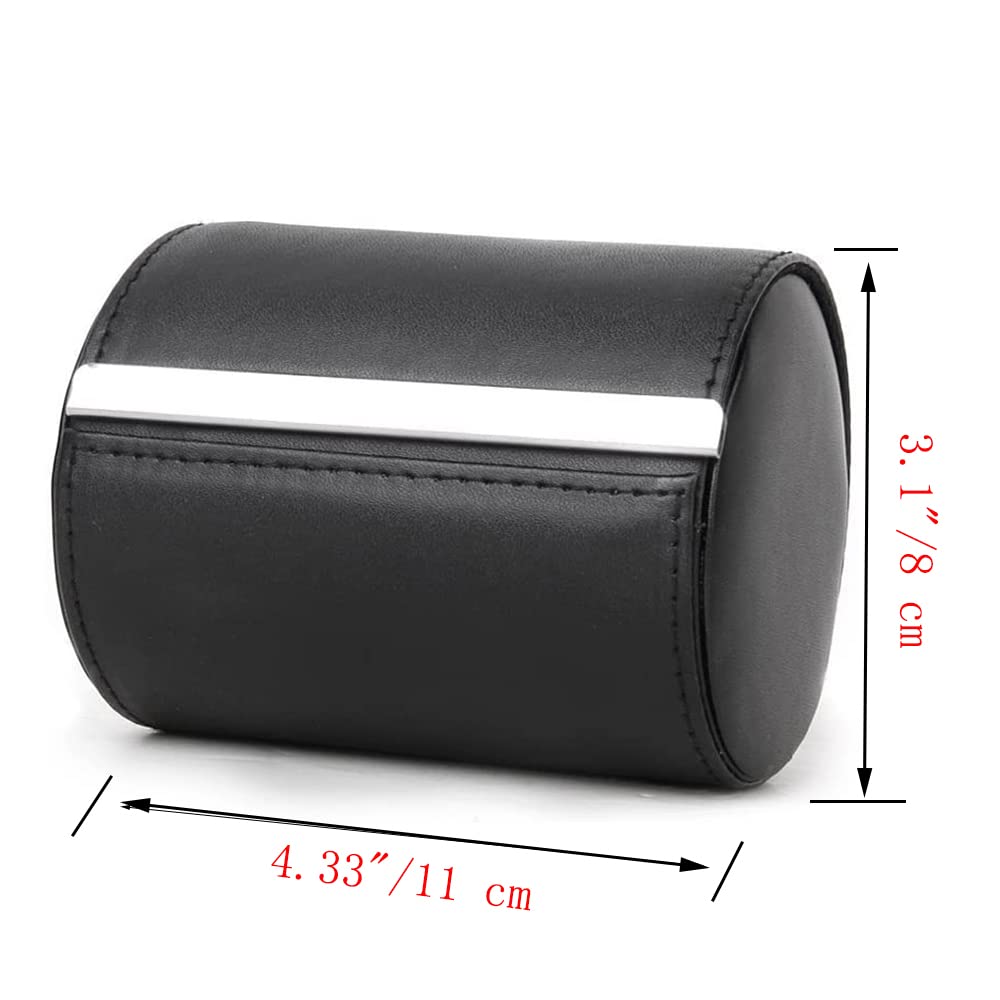 Fosinz Tie Box Travel Case Men's Necktie Gift Box Cylinder Shape Anti-Wrinkle Storage Business Gift Bow Tie Packaging