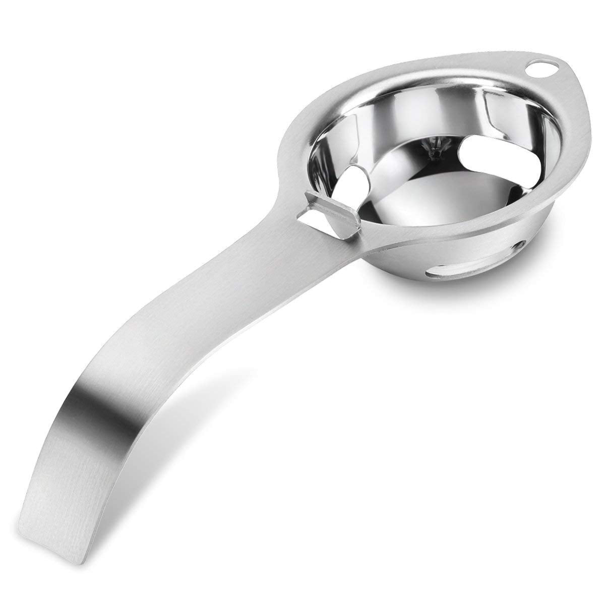 Egg Separator Food Grade Stainless Steel Egg Yolk White Separation Tool 2Pcs