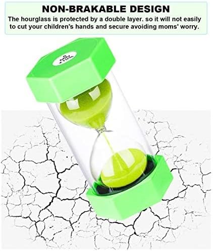 SuLiao Sand Timer 30 Minute Hourglass, Plastic Sand Clock 30 Minutes, Big Green Sand Watch 30 Min, Hour Glass Colored Sandglass Timer for Kids, Games, Classroom, Kitchen, Decorative