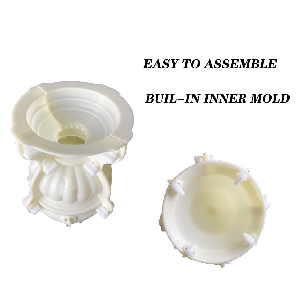 EAIVENY Concrete Planter Mold - Large Flower Pot Mold for Garden Decoration, 7.48 * 7.48 * 8.66 Inch